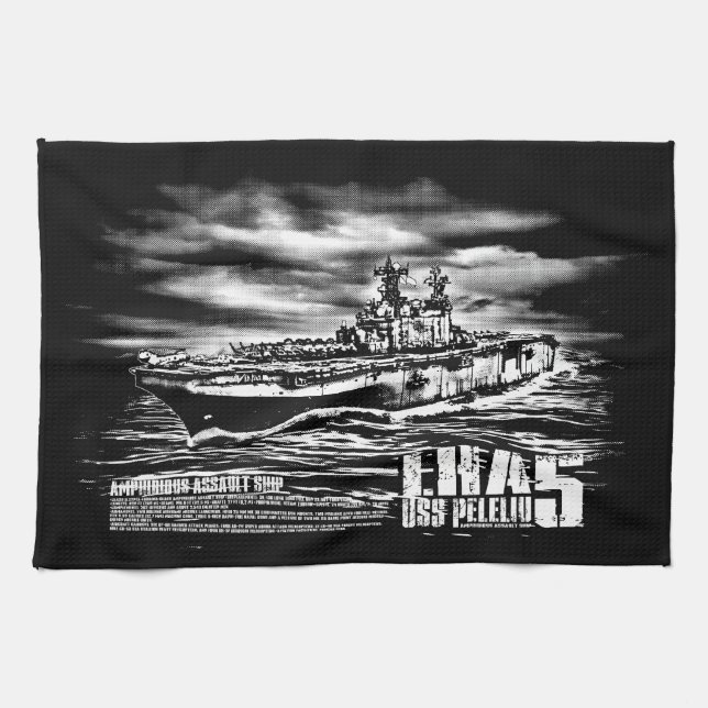 Amphibious assault ship Peleliu Dawsonsf kitchent Kitchen Towel (Horizontal)