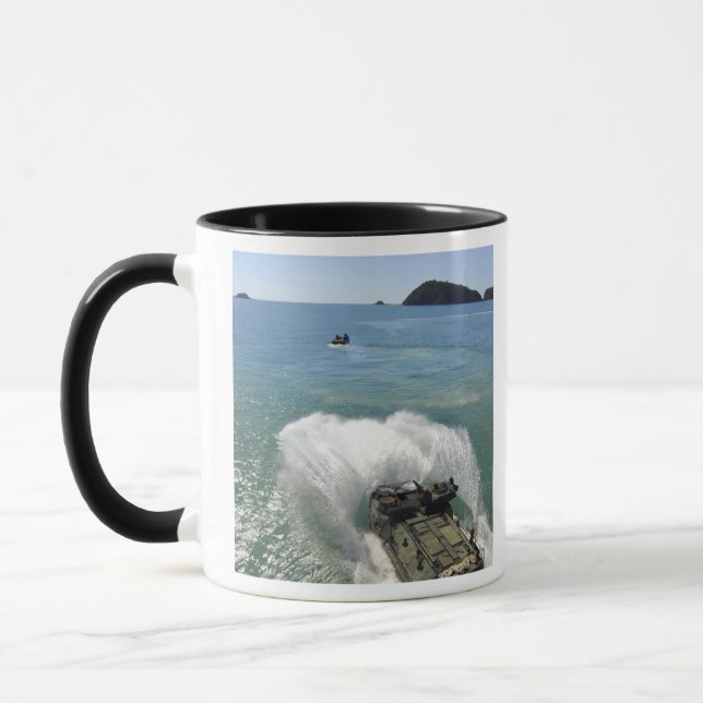 Amphibious Assault vehicles exit the well deck Mug (Left)