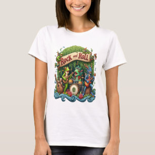 Amphibious Band Jamming in a Swamp With Guitars T-Shirt