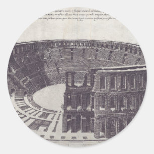 Amphitheater at Verona at Piazza Bra Classic Round Sticker