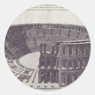 Amphitheater at Verona at Piazza Bra Classic Round Sticker