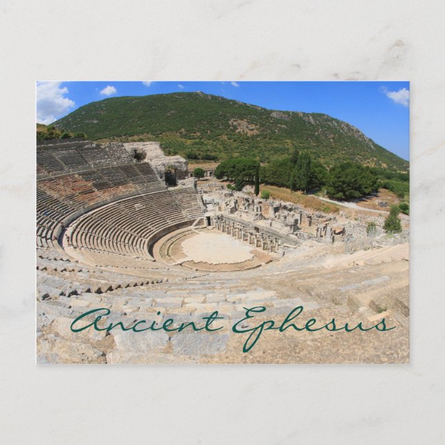 Amphitheatre in Ancient Ephesus- modern day Turkey Postcard (Front)