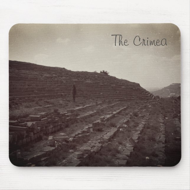 Amphitheatre Limestone Quarry in the Crimea Mouse Pad (Front)