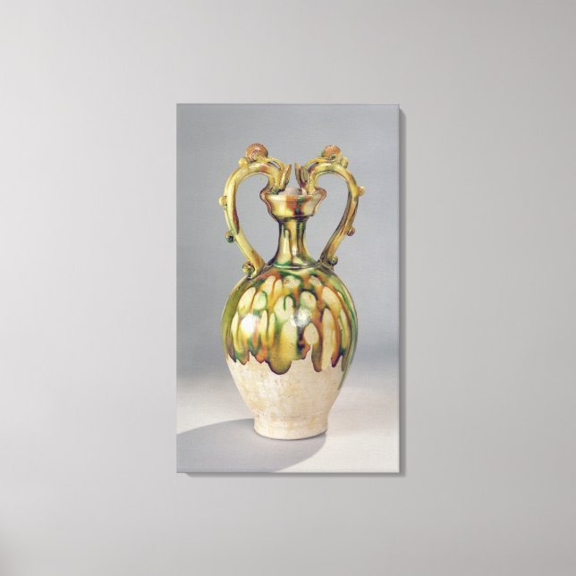 Amphora with handles in the form of dragon canvas print (Front)