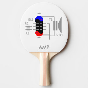 Amplifier Tube Ping Pong Paddle