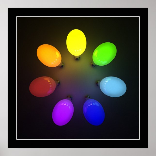 Ampoules colorées - Poster (Devant)