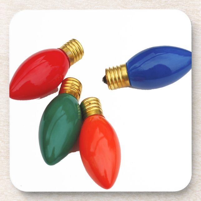 Ampoules de Noël Ensemble de Dessous de verre de l (Devant)