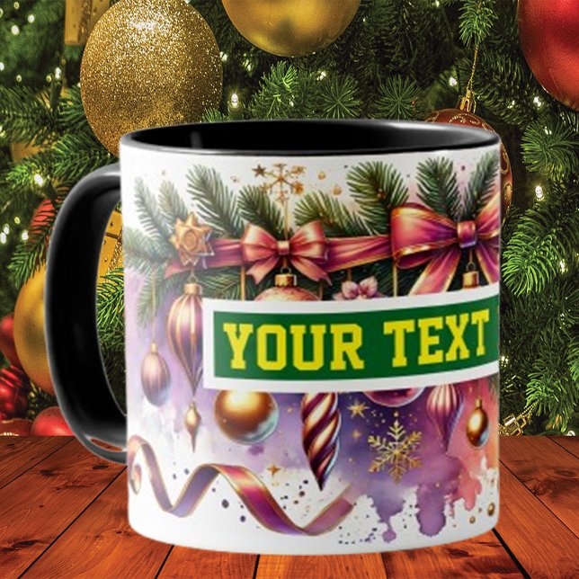 Ampoules de Noël Ornements Café Mug (Créateur téléchargé)