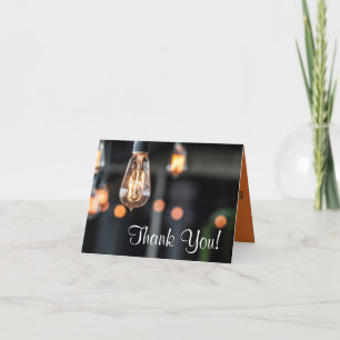 Ampoules pliées pour la campagne Carte de remercie