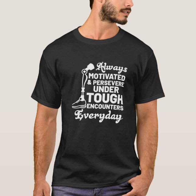 Ampu Assembly Required Amputation Humour T-Shirt (Front)