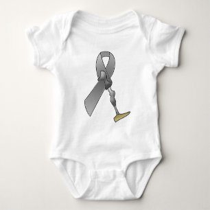 Amputee Awareness Ribbon Baby Bodysuit
