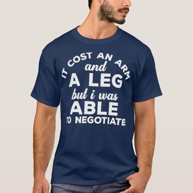 Amputee Gifts Broken Leg Wheelchair Humour Funny T-Shirt (Front)