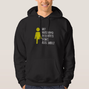 Amputee Humor Husband Assembly Leg Arm   Recovery Hoodie