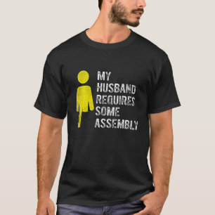 Amputee Humor Husband Assembly Leg Arm   Recovery T-Shirt