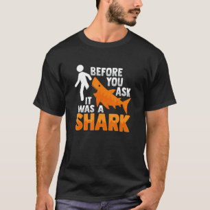 Amputee Joke Leg Prosthetic Shark for a Leg Ampute T-Shirt