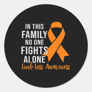 Amputee Support Limb Difference Limb Loss Awarenes Classic Round Sticker