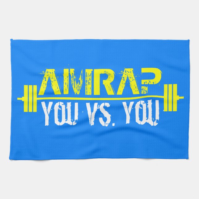 AMRAP - Heart Over Mind Kitchen Towel (Horizontal)