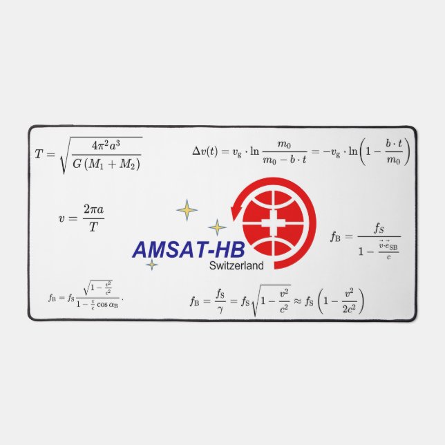 AMSAT-HB DESK MAT (Front)