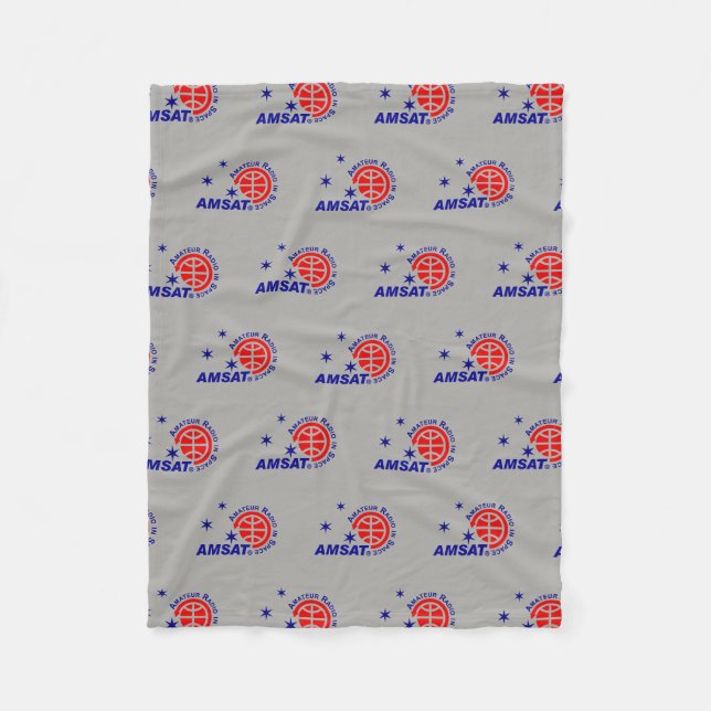 AMSAT Logo Fleece Blanket (Front)