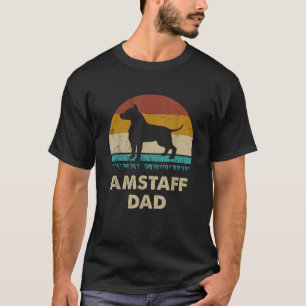 Amstaff Dad American Staffordshire Terrier Dog Lov T-Shirt