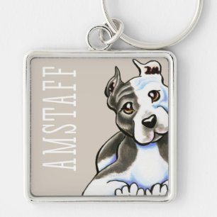 Amstaff Lean on Me (Type) Keychain