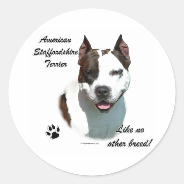 AmStaff Like No Other Breed - Sticker (Devant)