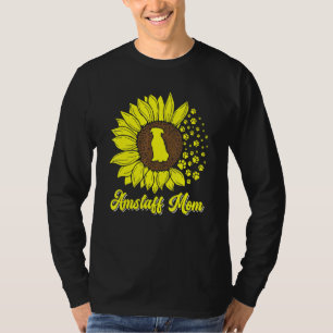 Amstaff Mom Sunflower American Staffordshire Terri T-Shirt