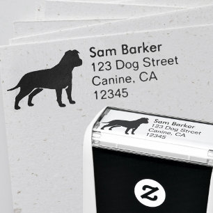 AmStaff Silhouette Return Address Self-inking Stamp