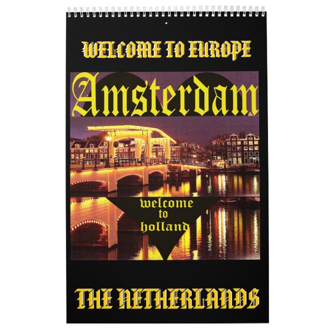 AMSTERDAM 1, AMSTERDAM, HOLLAND , ... - Customized Calendar (Cover)