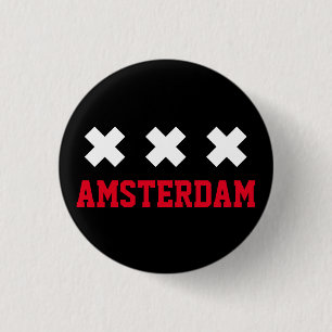 Amsterdam 1 Inch Round Button