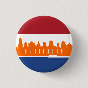 Amsterdam 1 Inch Round Button
