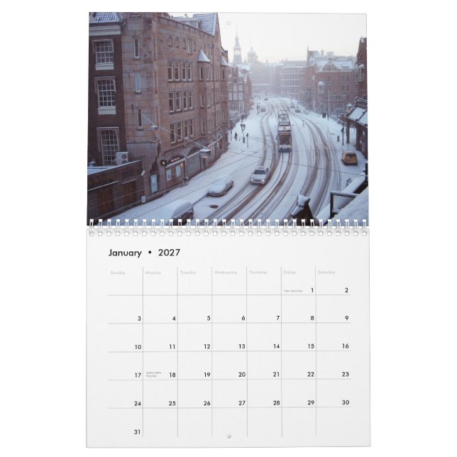 Amsterdam 2014 - Calendrier imprimé par coutume (Jan 2027)