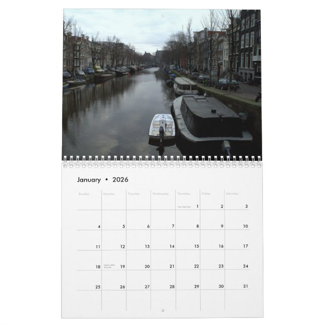 Amsterdam 2016 calendar (Jan 2026)