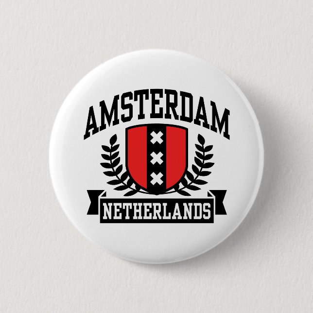 Amsterdam 2 Inch Round Button (Front)