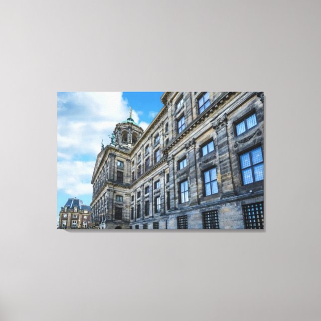 "Amsterdam Architecture" Holland Canvas Wall Art (Front)
