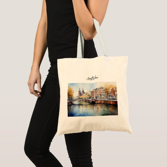 Amsterdam- Artistic Charm of the Dutch City Tote Bag (Front (Product))