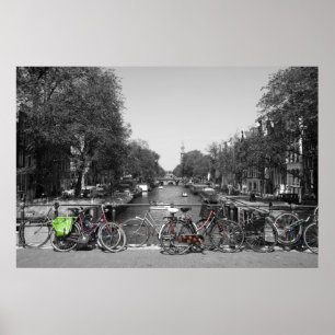 Amsterdam Bicycles Poster