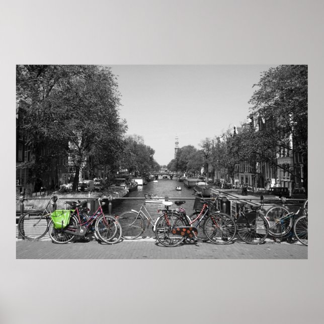 Amsterdam Bicycles Poster (Front)