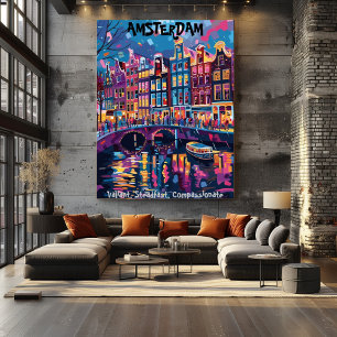 Amsterdam: Brave, Firme, Compassionate.Contemporar Poster