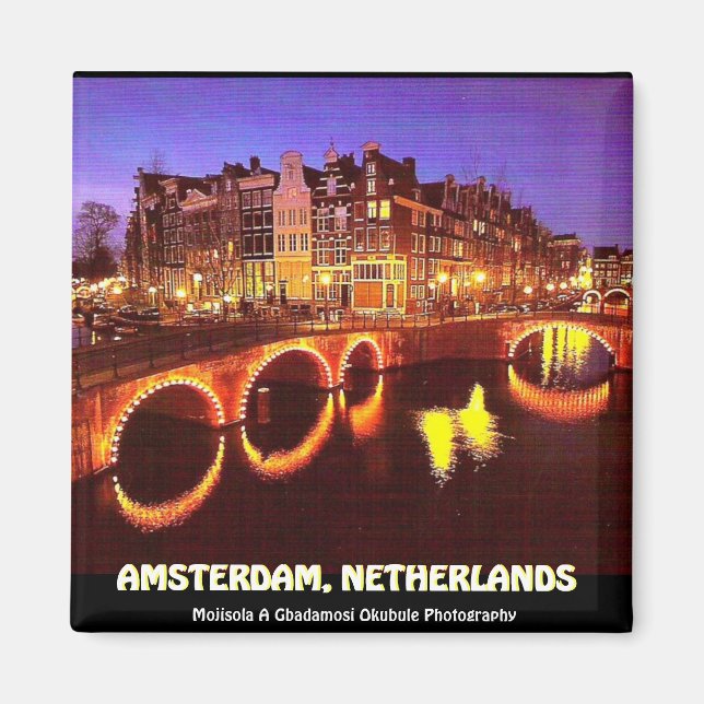 AMSTERDAM  BY MOJISOLA A GBADAMOSI OKUBULE MAGNET (Front)