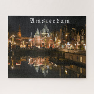 Amsterdam by night, Christmas time 2021 Jigsaw Puz Puzzle