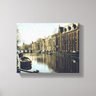 Amsterdam Canal   Canvas Print