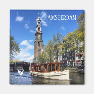 Amsterdam canal fridge magnet by Velvet Escape
