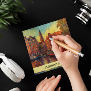 Amsterdam canal house van Gogh style, customizable