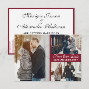 Amsterdam Canal Houses Dutch Save The Date Card