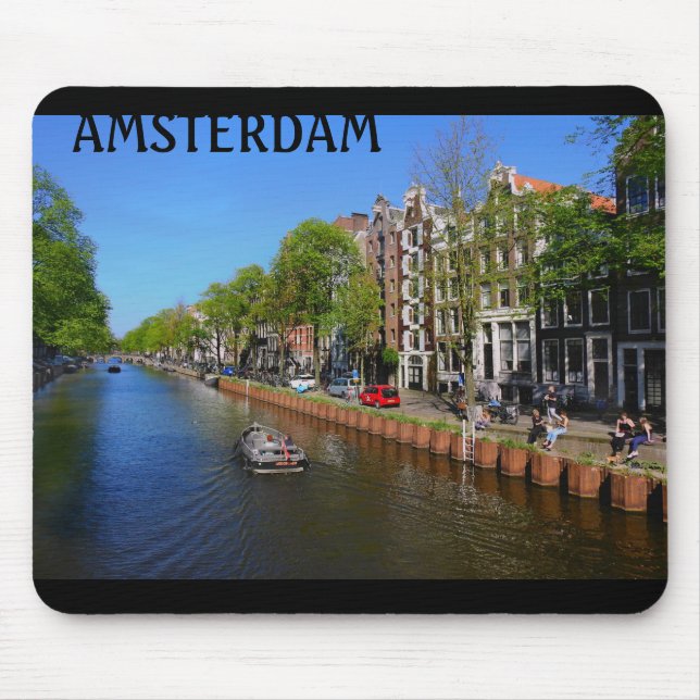 Amsterdam Canal Mouse Pad (Front)
