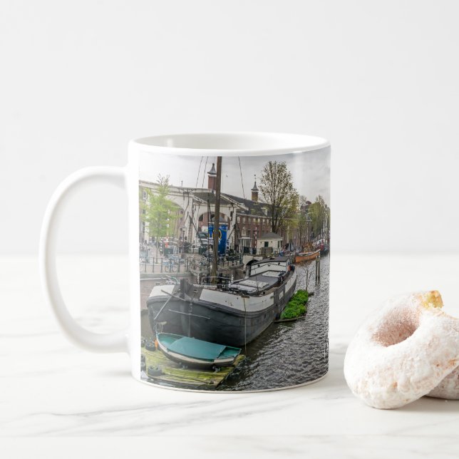 Amsterdam canal mug (With Donut)