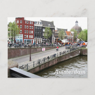 Amsterdam Canal Postcard