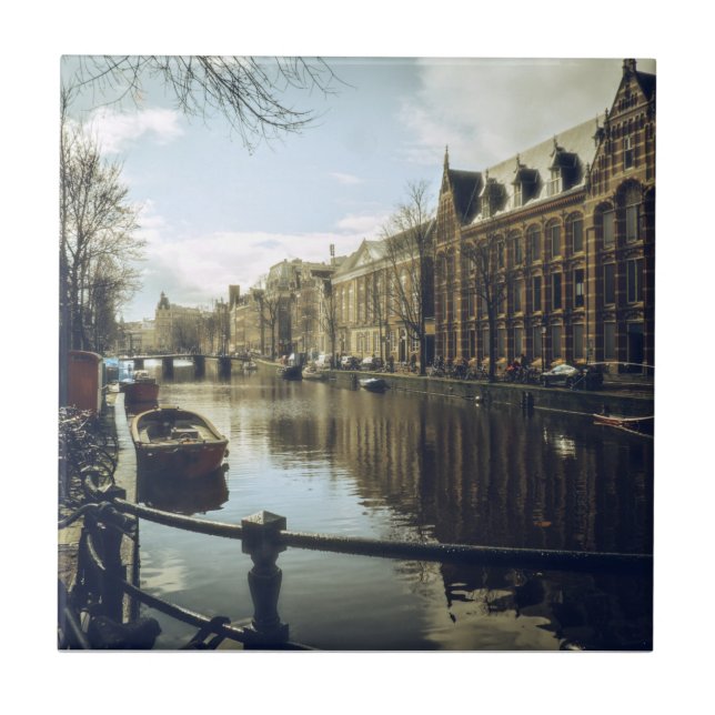 Amsterdam Canal   Tile (Front)