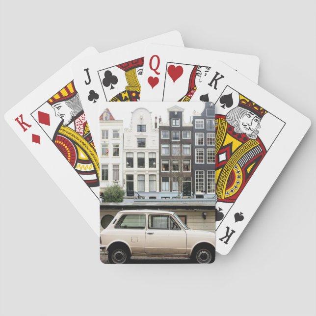 Amsterdam Canalhouses Tiny Car Playing Cards (Back)